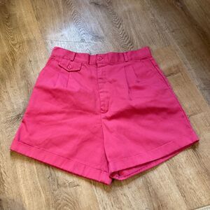 Vintage Cherry Stix High-waisted pleated shorts